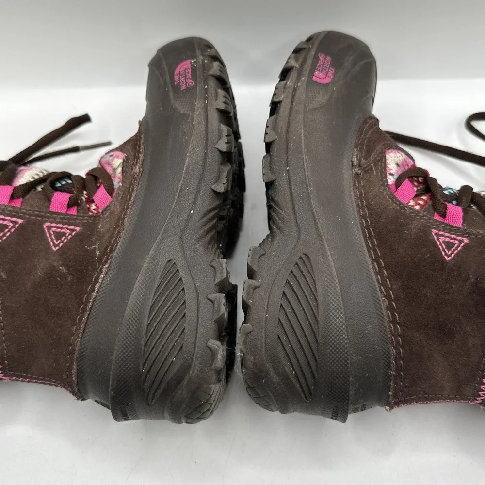 THE NORTH FACE Heat Seeker 200 Gram Insulation Boots Girls Sz 13 LaceUp Faux Fur